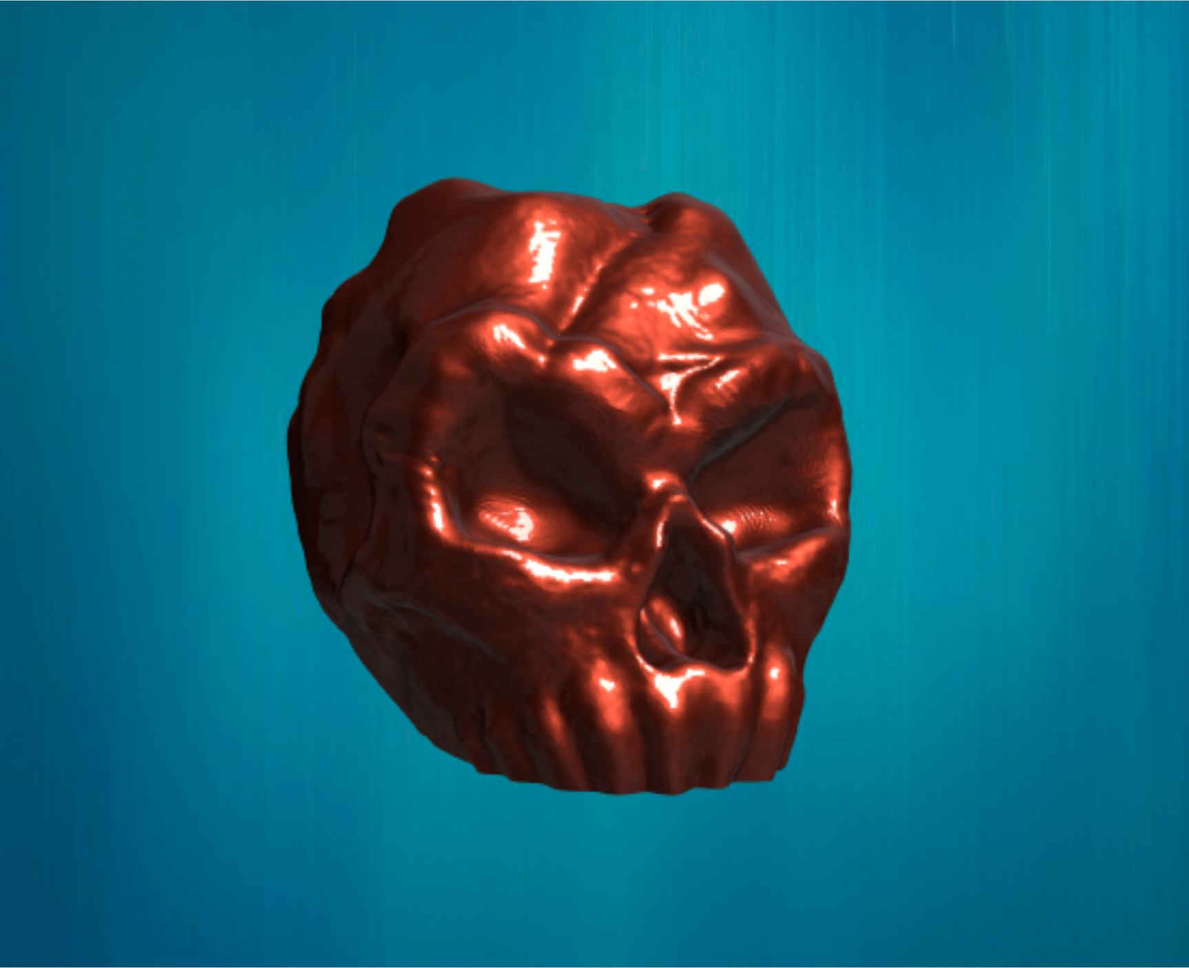 ? Skull with deformations