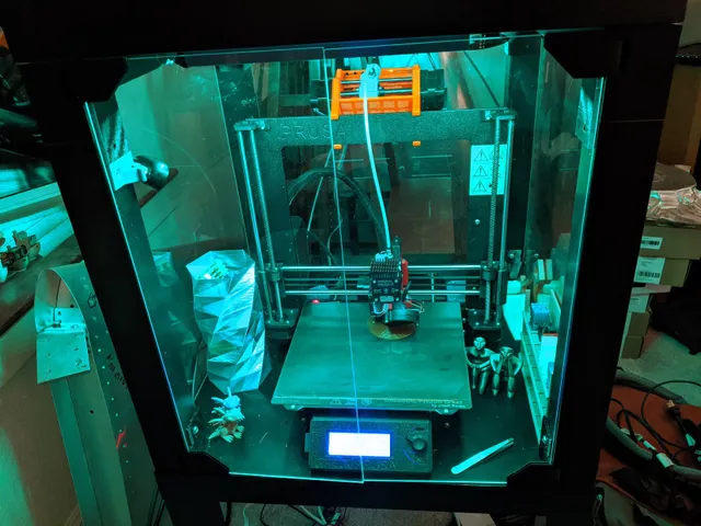 LED strip mounting for Lack enclosure / octoprint
