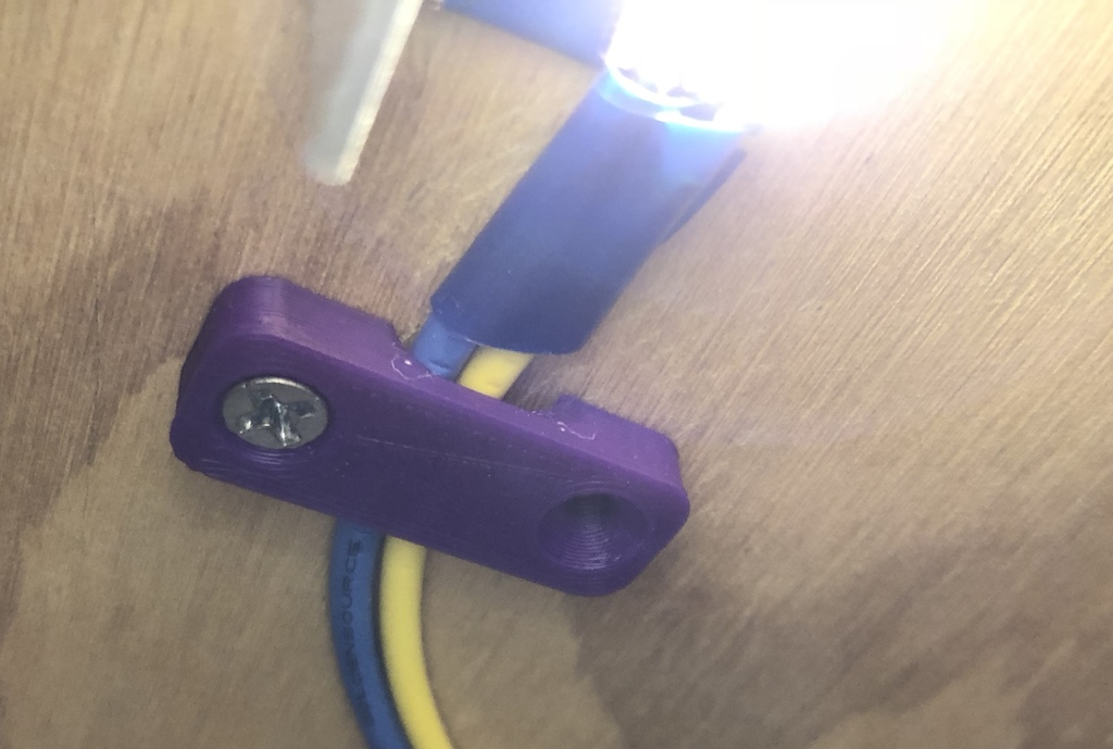 Parametric cable surface mount screw holder