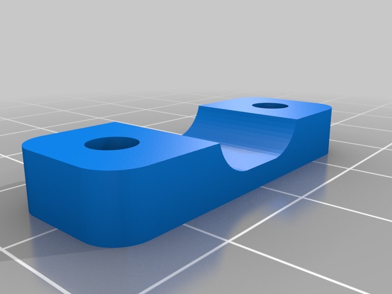 Parametric cable surface mount screw holder by s0 | Download free STL ...