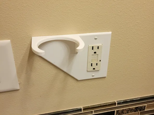 Outlet cover Hair Dryer Stand