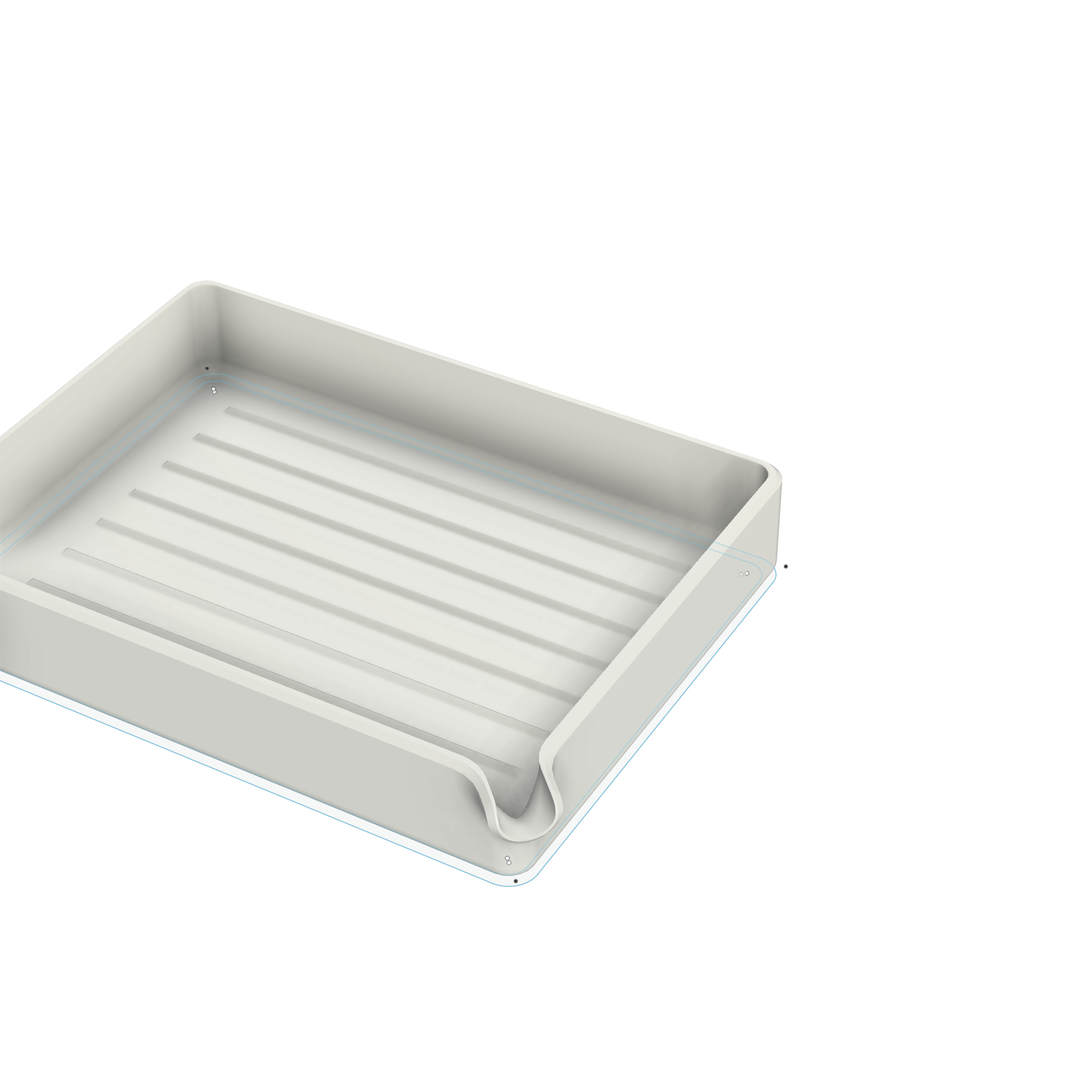 Small Tray with Pouring Spout