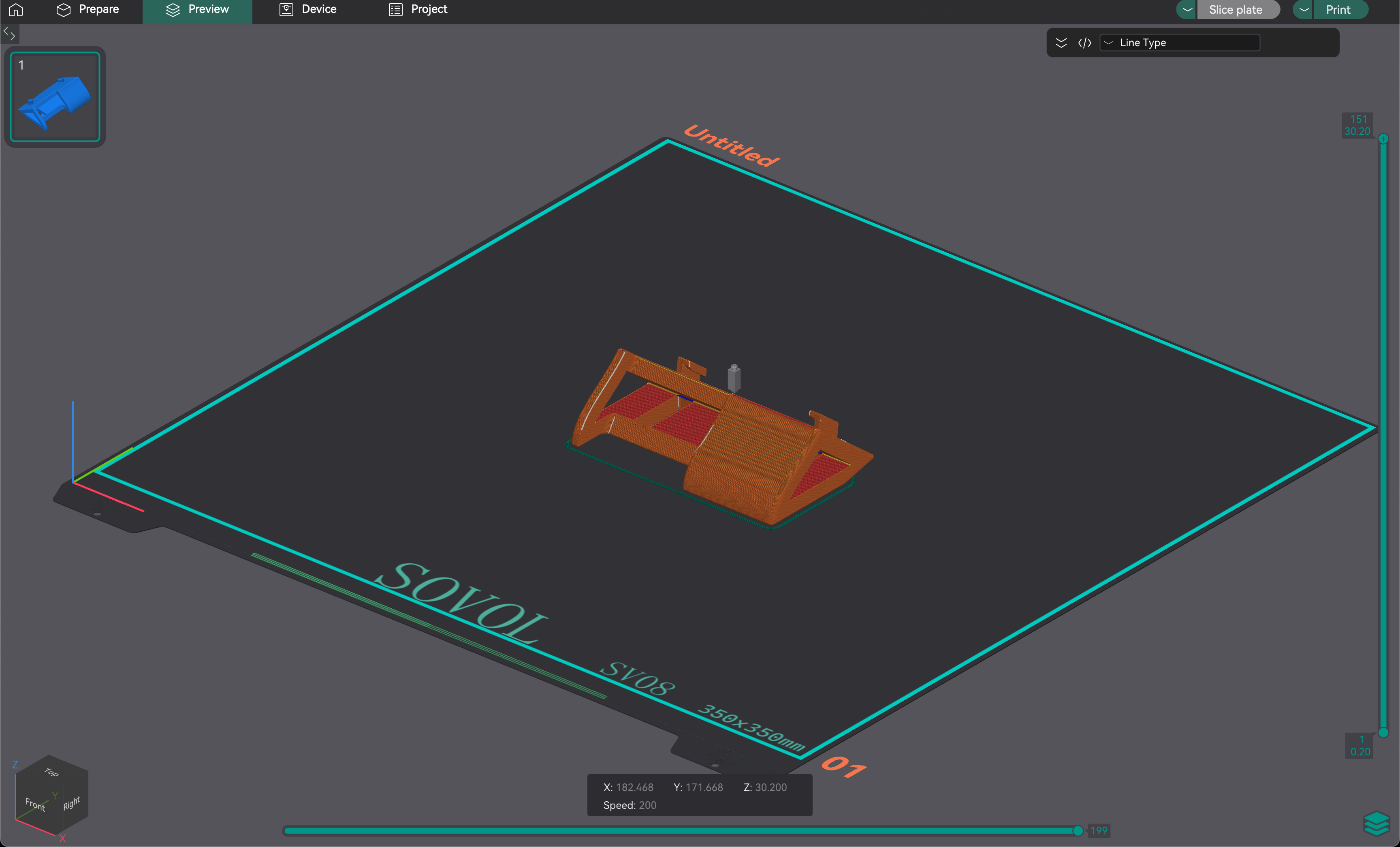 Sovol SV08 Screen Bracket (Updated for enclosure) — thumbnail 12