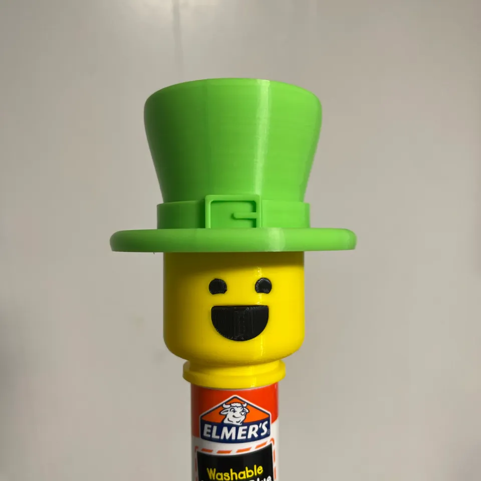Glue stick cap (Lego inspired) by Glue Stick Mafia, Download free STL  model