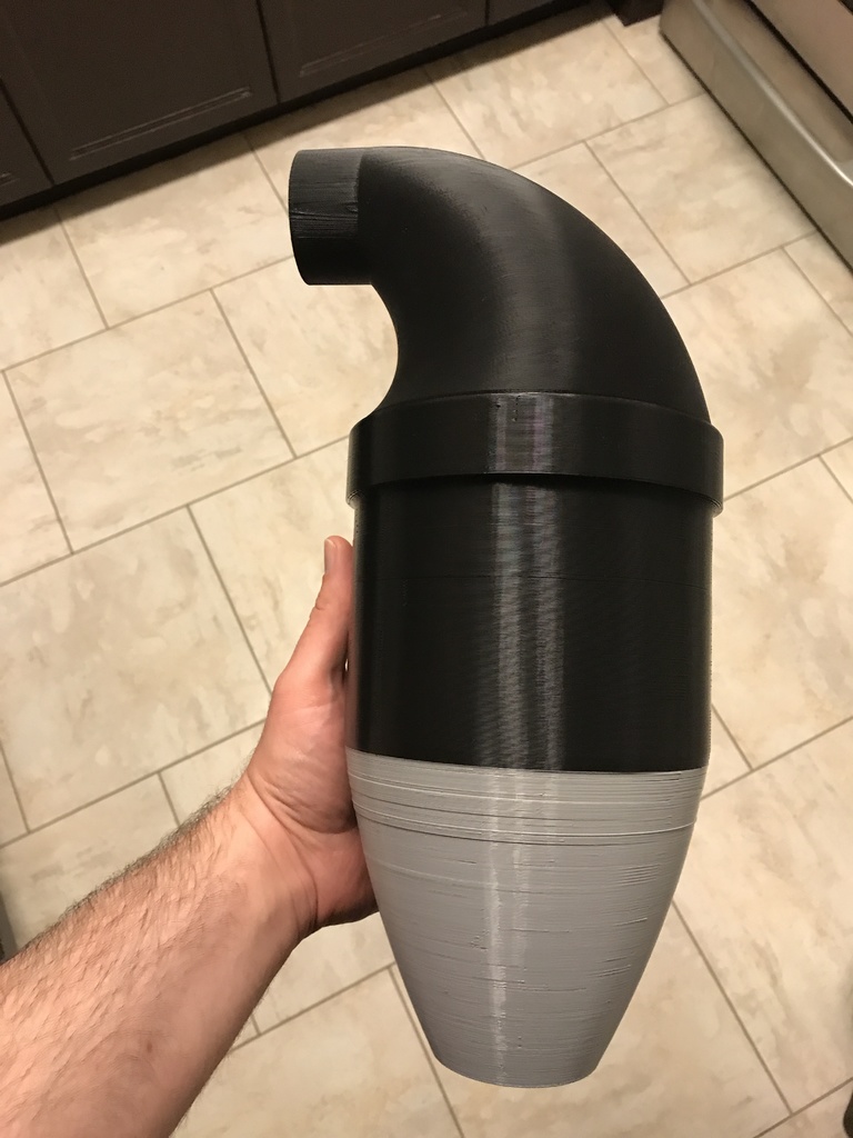 Central Vacuum Muffler / Silencer by The Full Loaf Download free STL