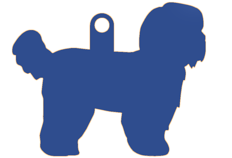 Pomeranian keychain