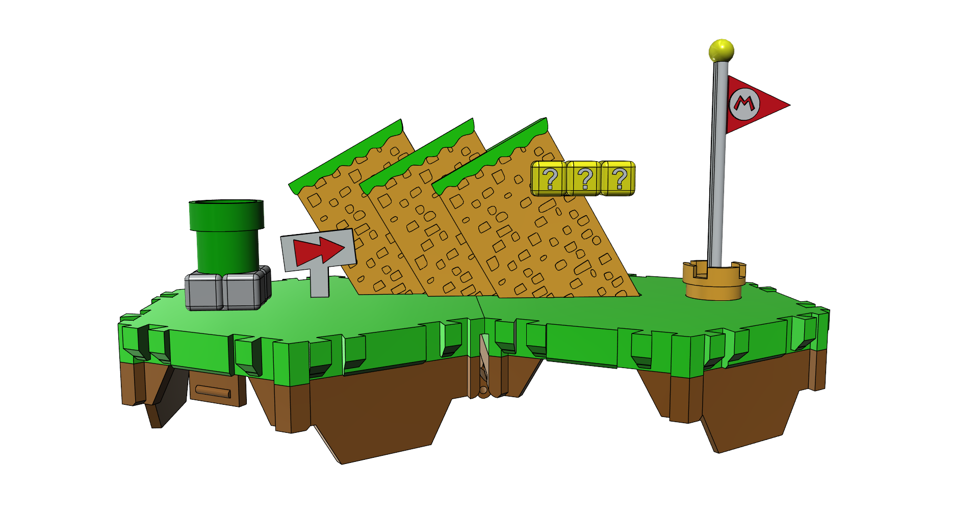 Miniature Mario Playset - With Mario and Koopa Troopa Characters by ...
