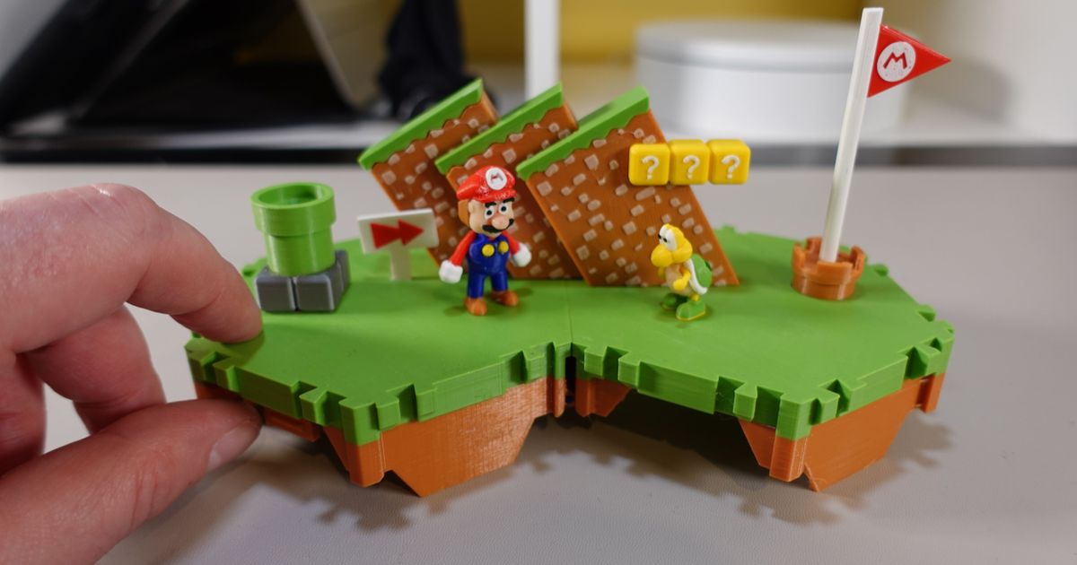 Miniature Mario Playset - With Mario and Koopa Troopa Characters par ...