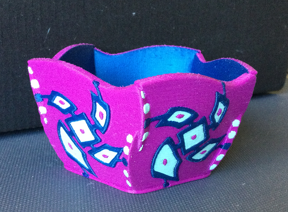 Multicolor Pentagonal Bowl