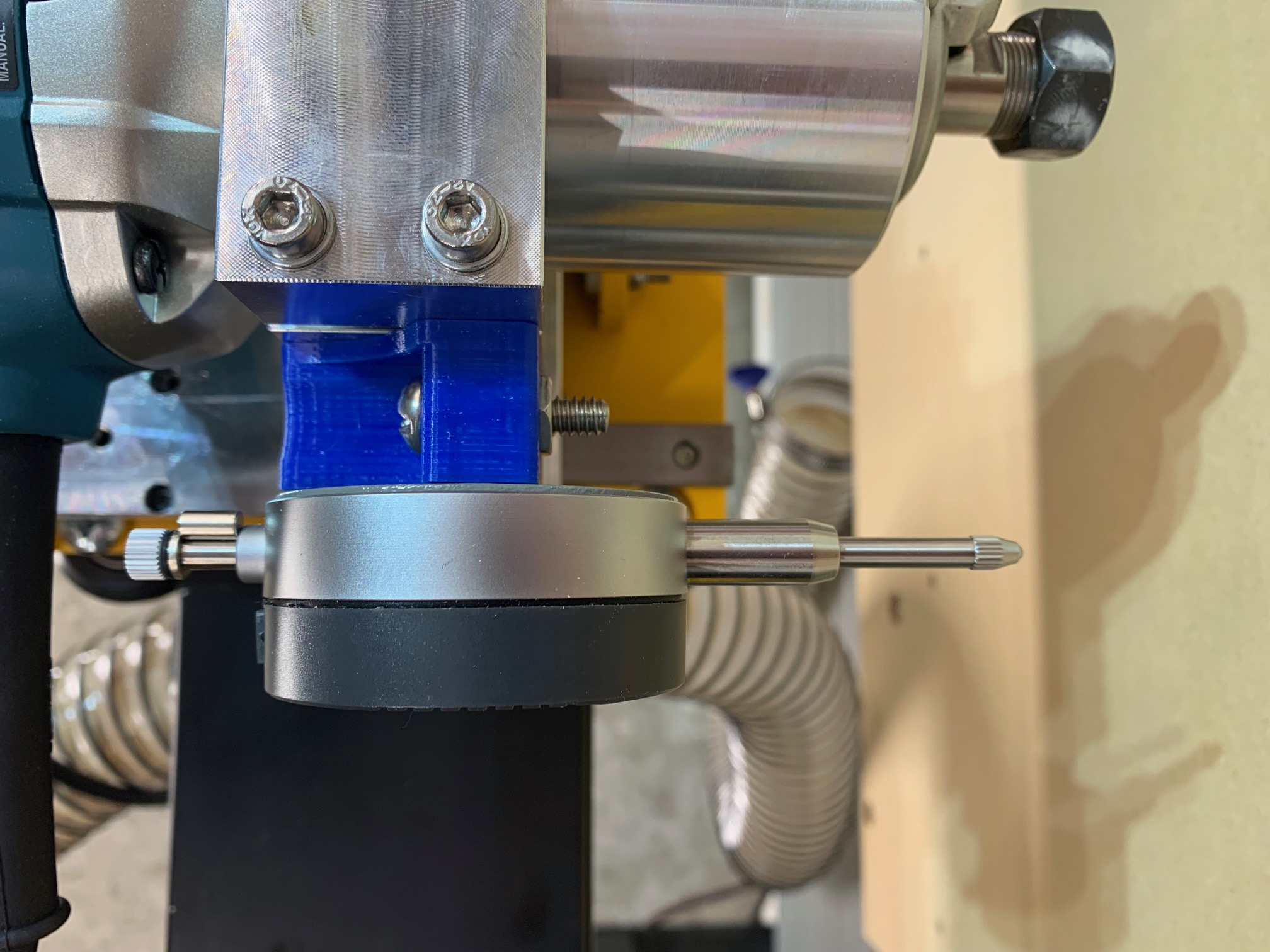 Dial Indicator Bracket for CNC Router Spindle Clamp by Shipwreck0316