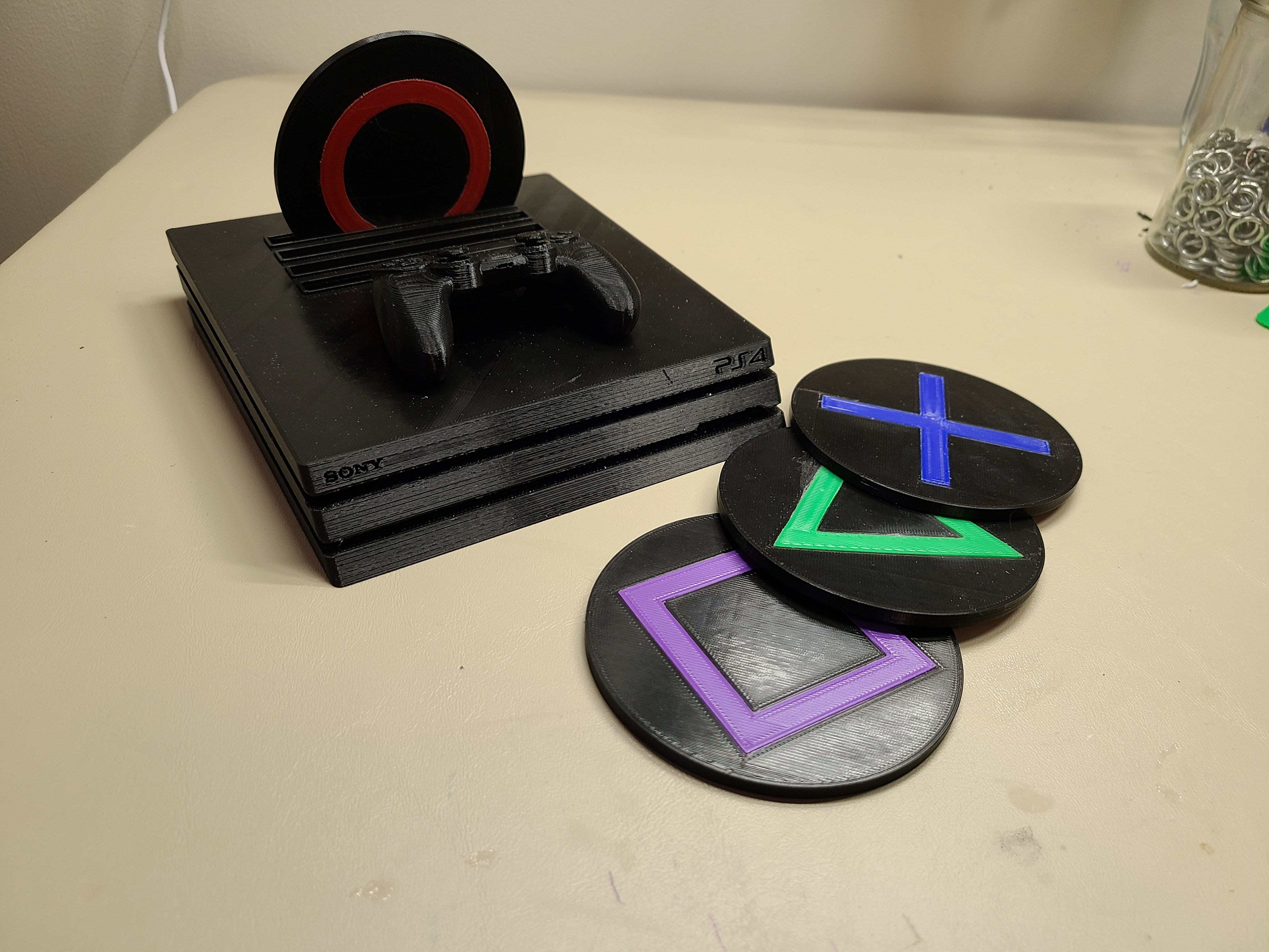 Playstation 4 Pro Coaster Set