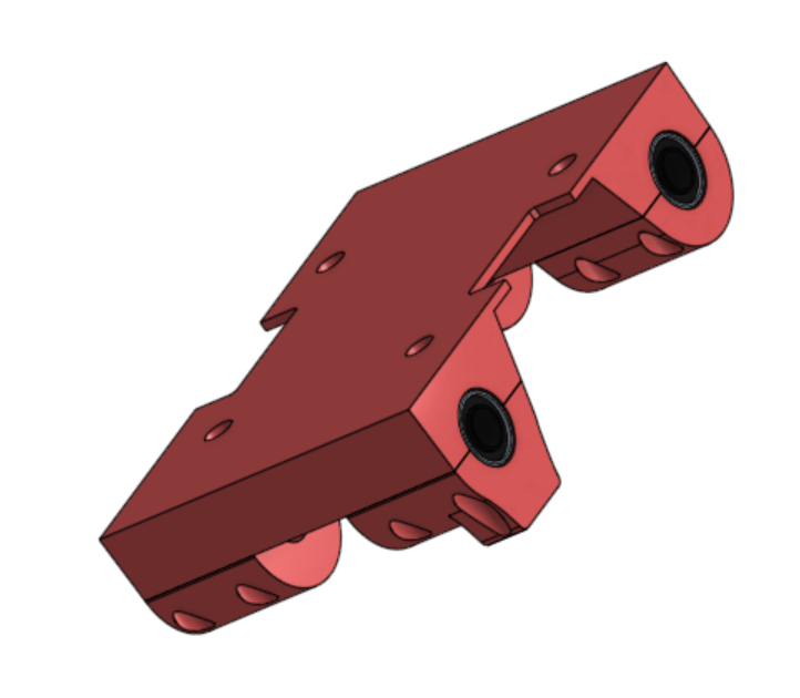 Hotbed carriage for linear rod upgrade for Voxelab Aquila Y-Axis