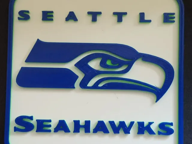 Seattle Seahawks Logo 4" x 4" Coaster / Plackard
