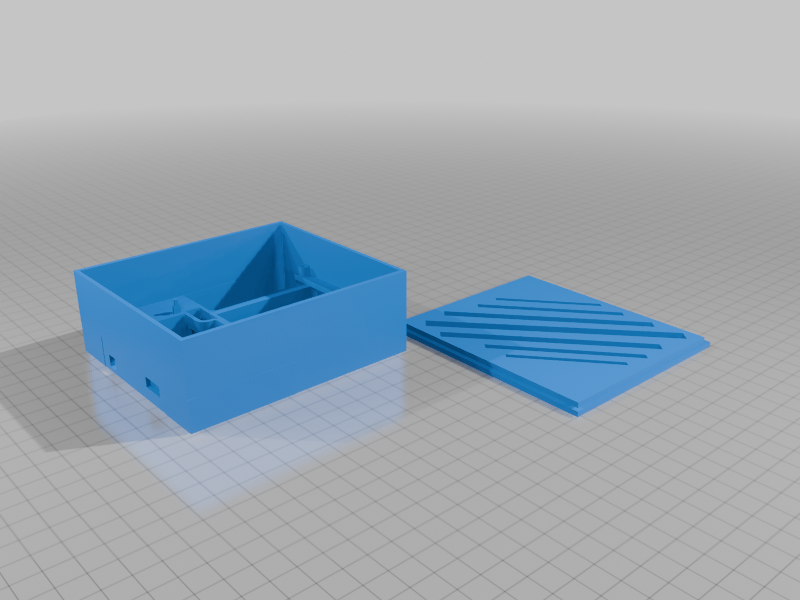casing for huskylens + rekabit + smoke sensor + 4 AA battery holder