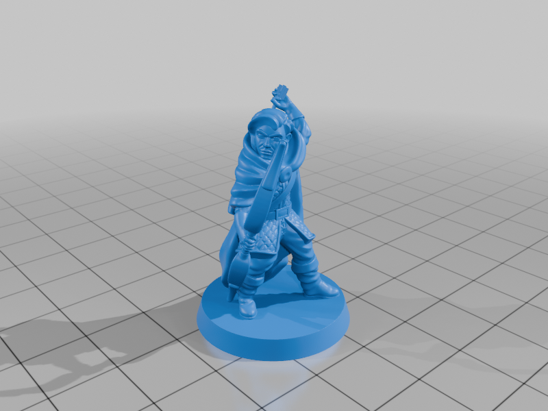 Human ranger FDM supportless — miniatura 6