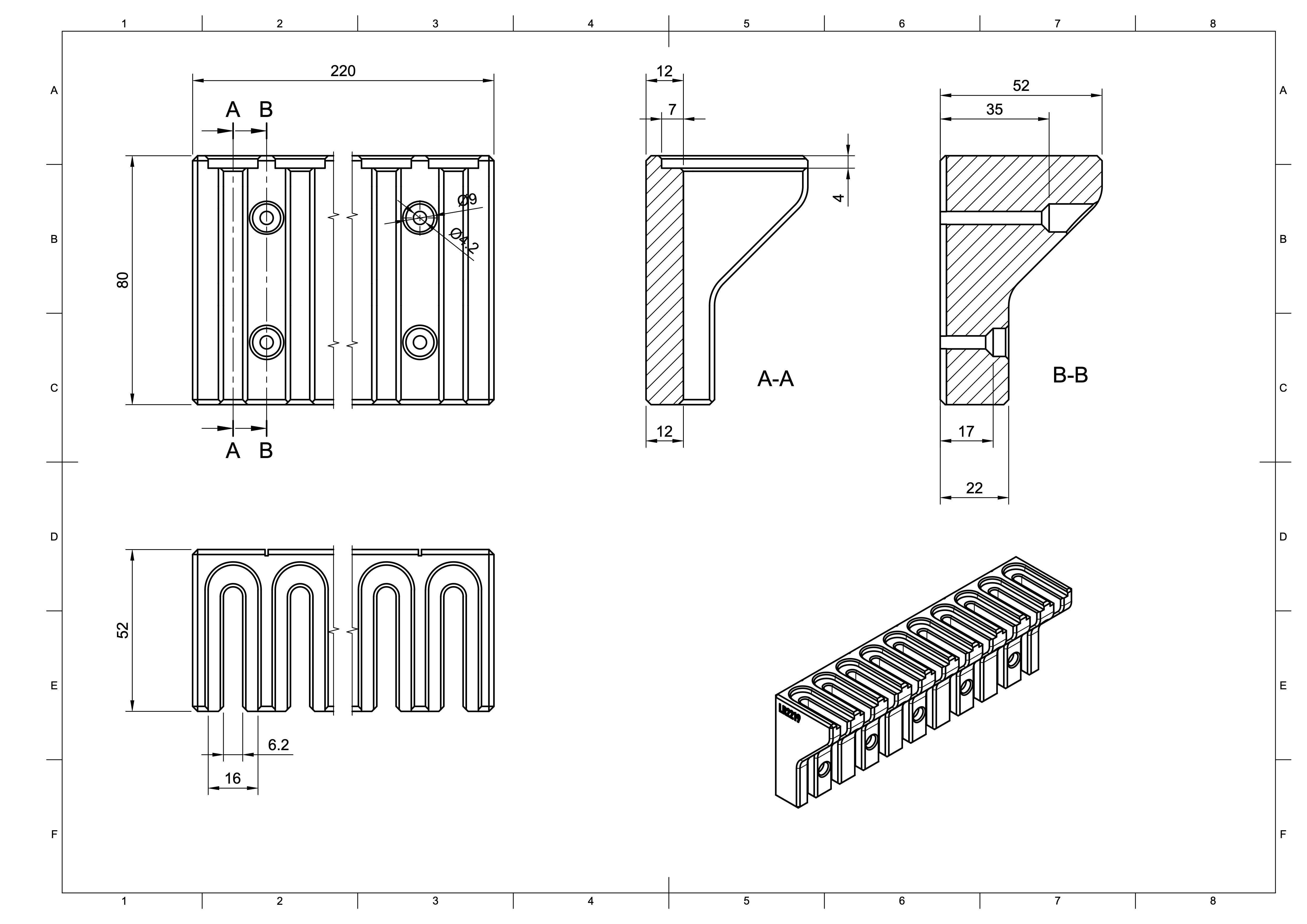 Compact FClamp Holder for Regular and Small Clamps by Lucky Resistor Download free STL model