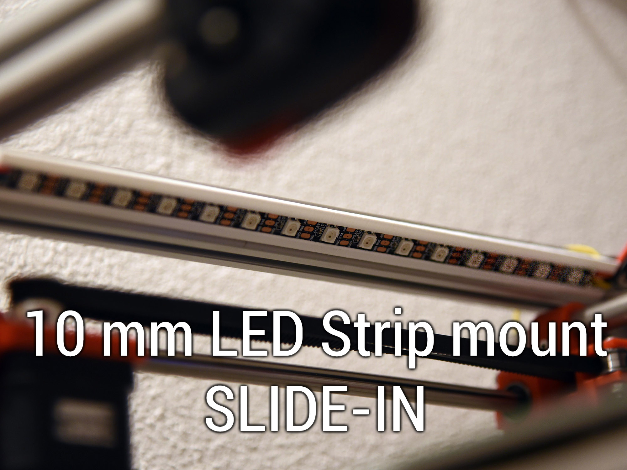 10 mm Slide-IN LED Strip mount for 2020