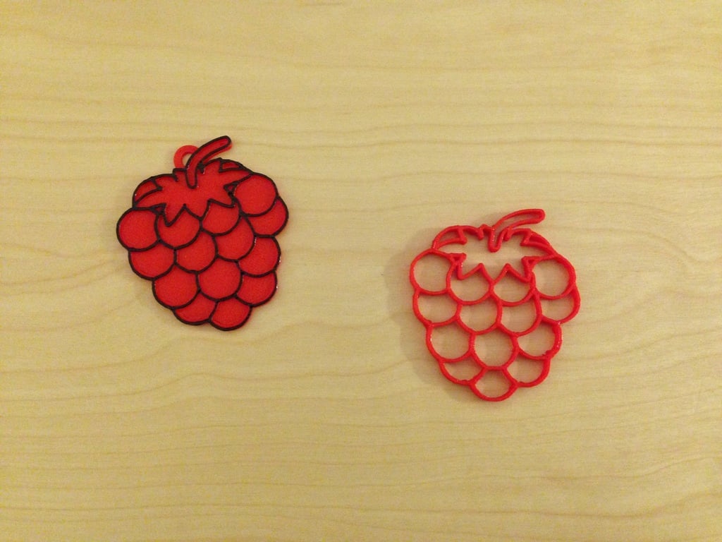 Simple Raspberry Keychain