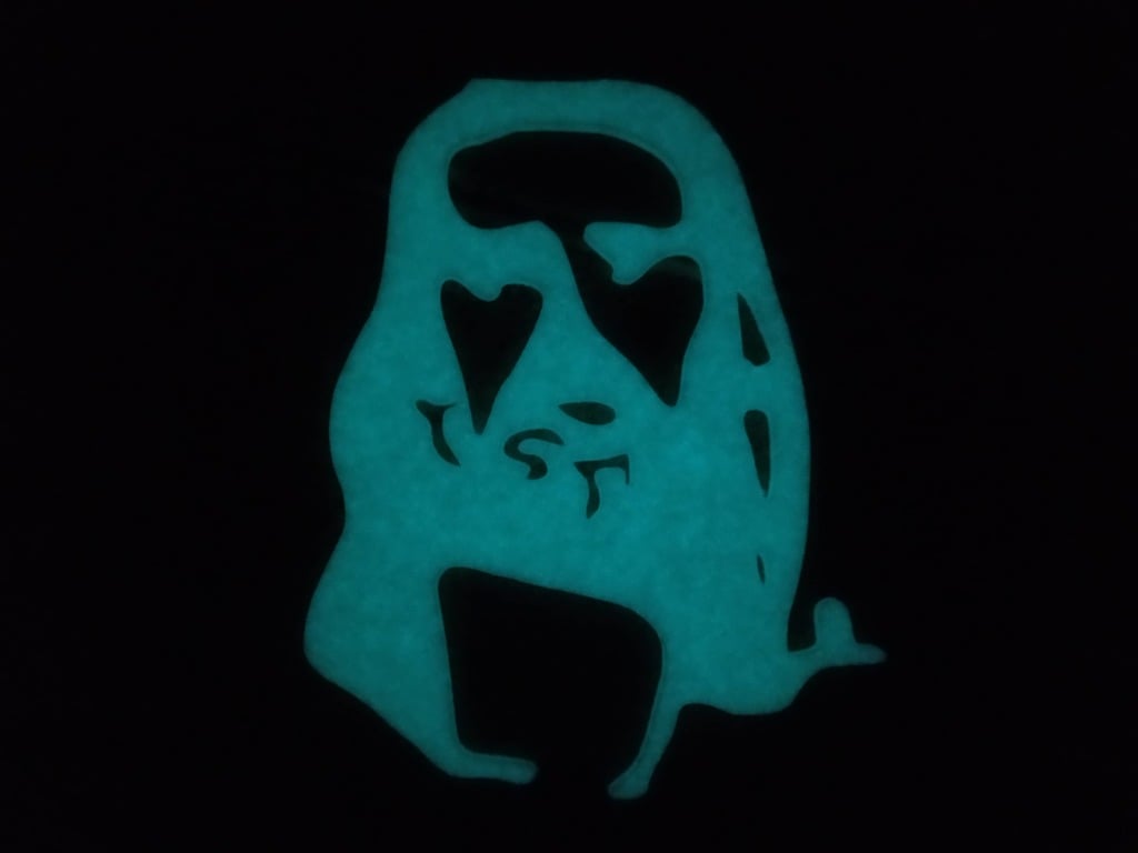 Glowing stickers collection mostly for halloween