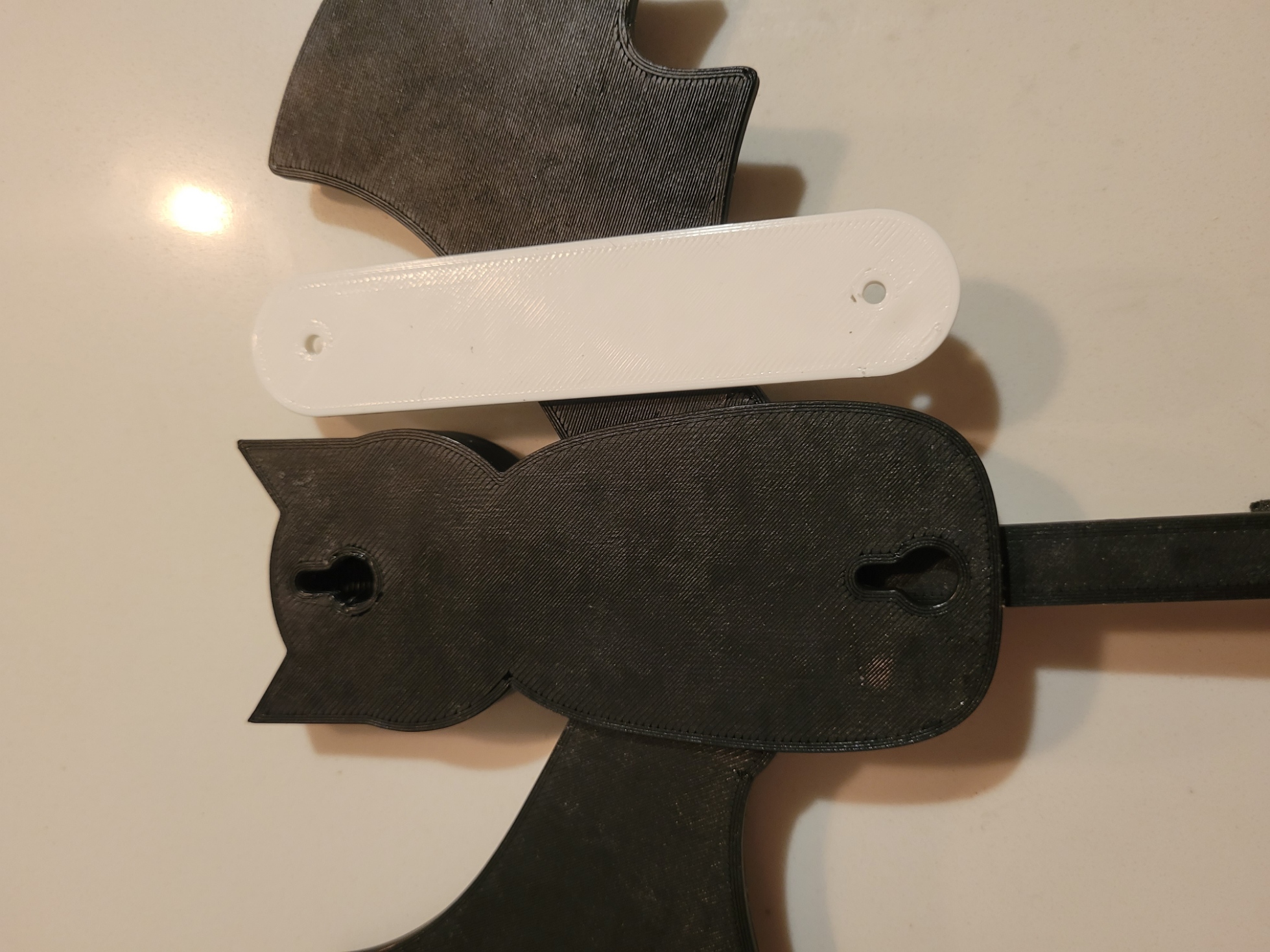 Bat Key Holder - Hole Guide