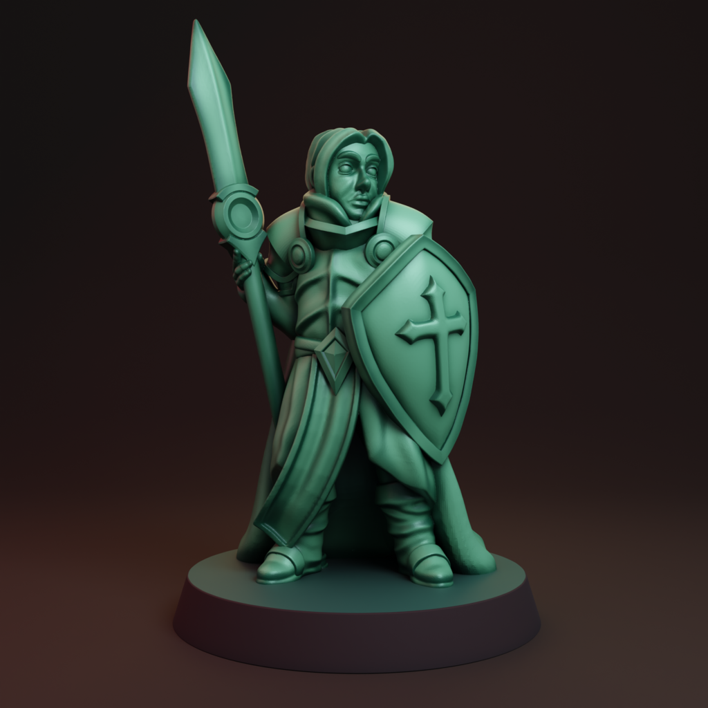 Human cleric FDM supportless — miniatura 4