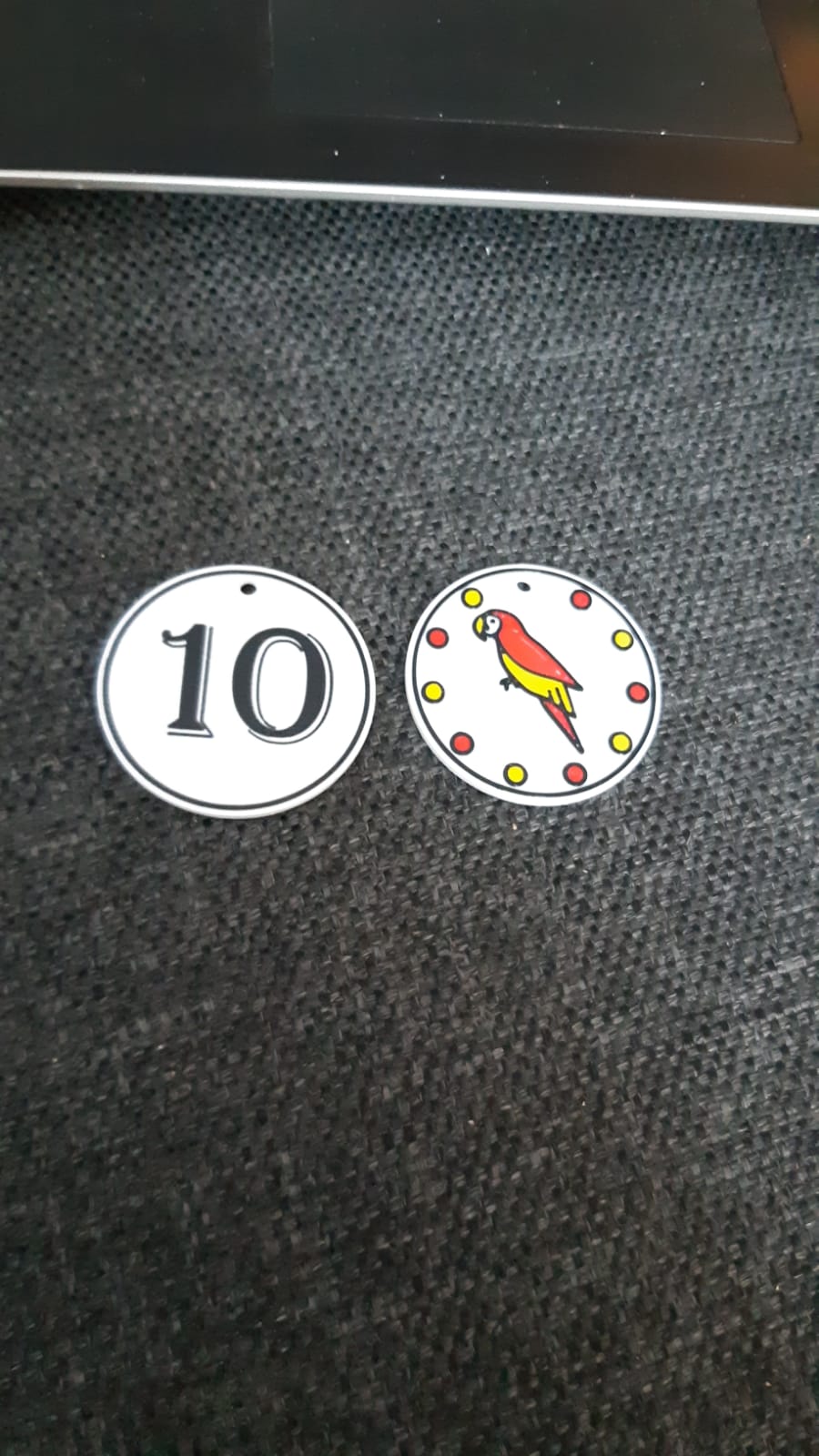 10 points and parrot mark