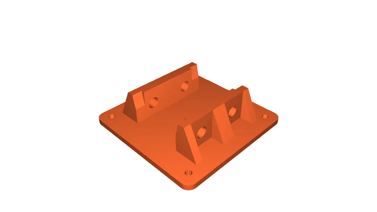 VESA 75x75 mount plate to 35mm pole by Olo Deepdelver, Download free STL  model