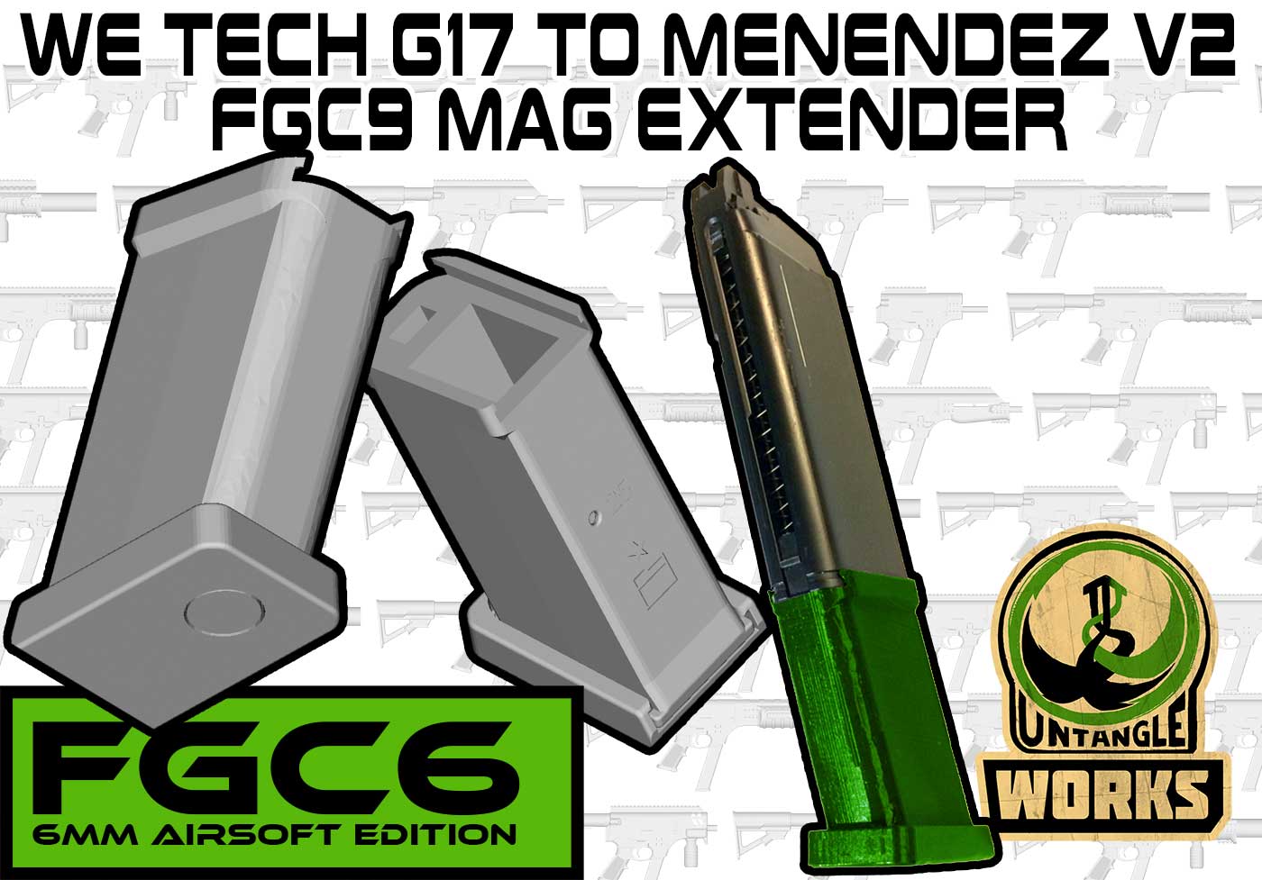 WE TECH G17 to Menendez v2 FGC9 mag extender