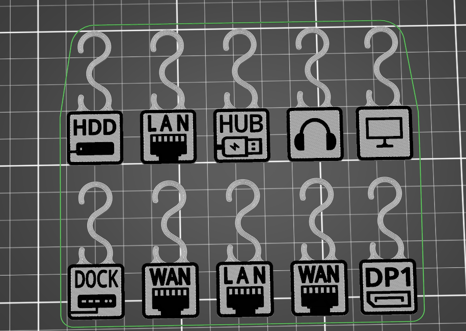 Cable Tag Set - Additional Icons II