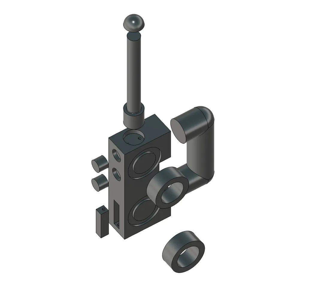 Upscaled radio 15x inspired by LEGO 3962b Untensil Radio by