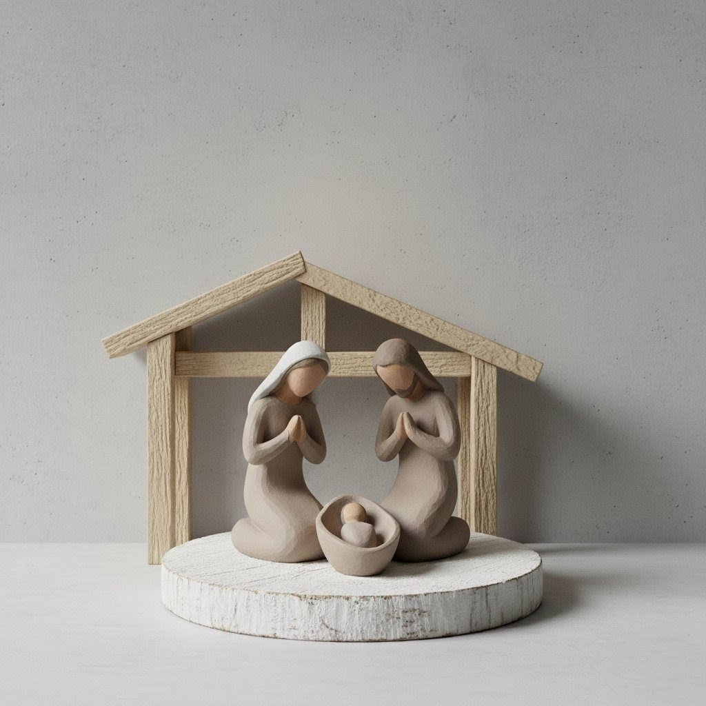 Minimalist Nativity Stable / Capanna per Presepe Minimalista 