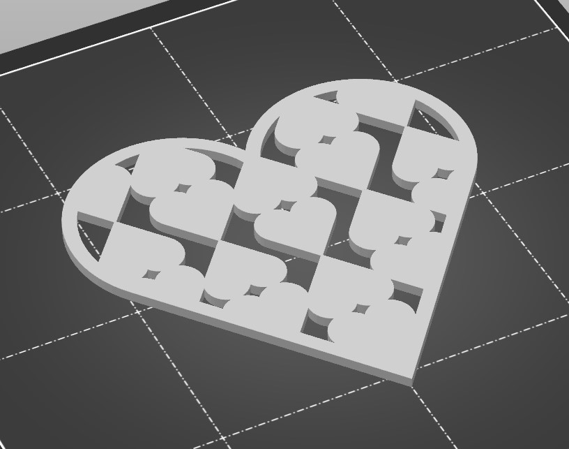 Hearted coaster
