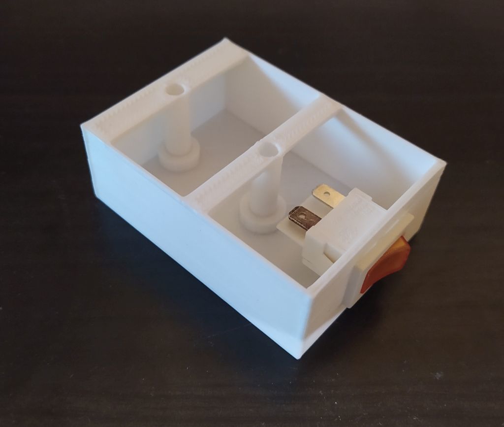 Switch mounting box for 13x19mm DPDT switch by ppeterka | Download free ...