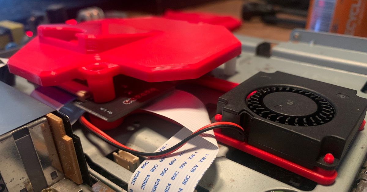 xStation fan mod (4010 Blower fan) by RetroGameRevival Download free