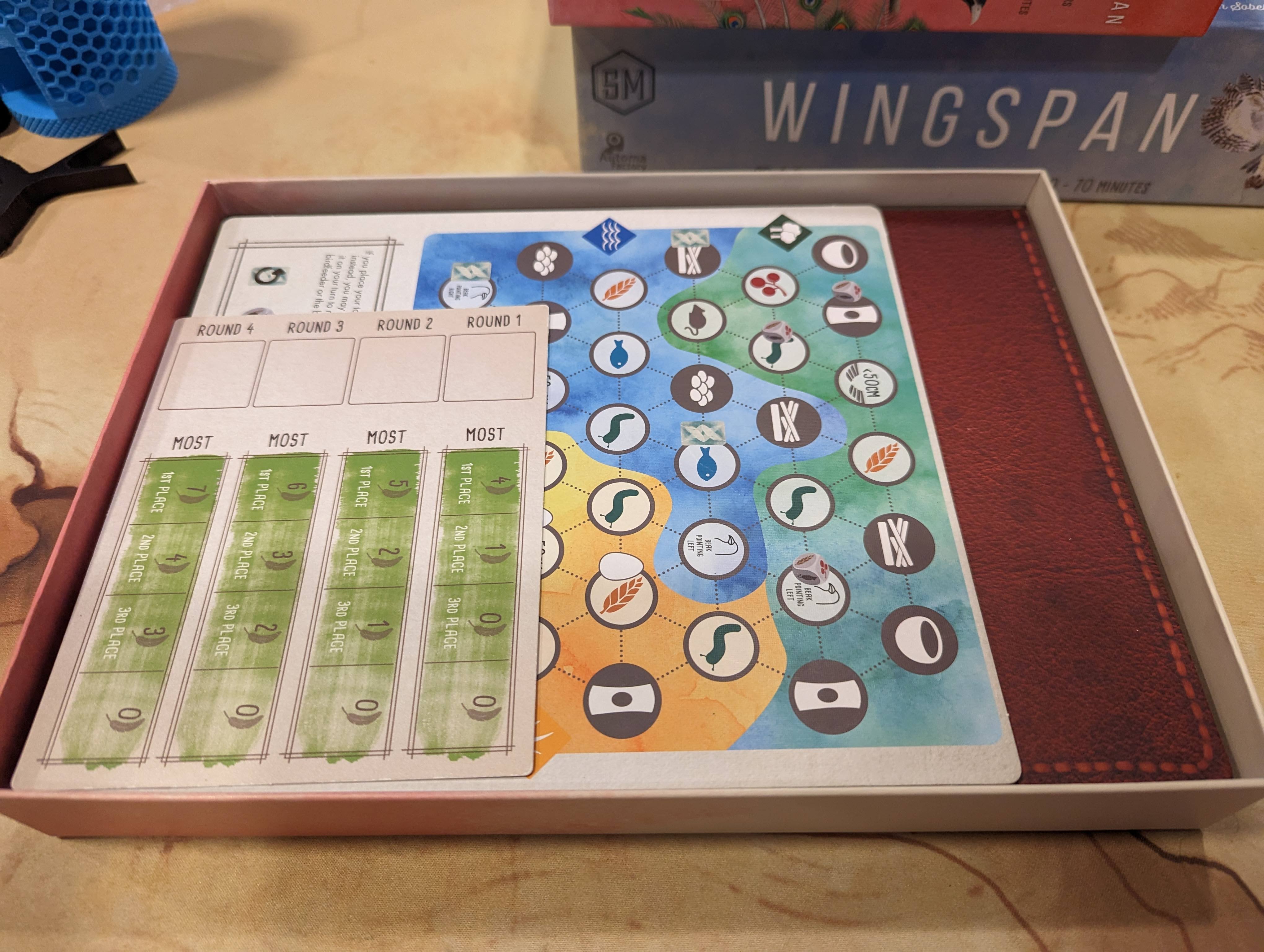 Wingspan Box insert for European, Oceania, and Asia expansions