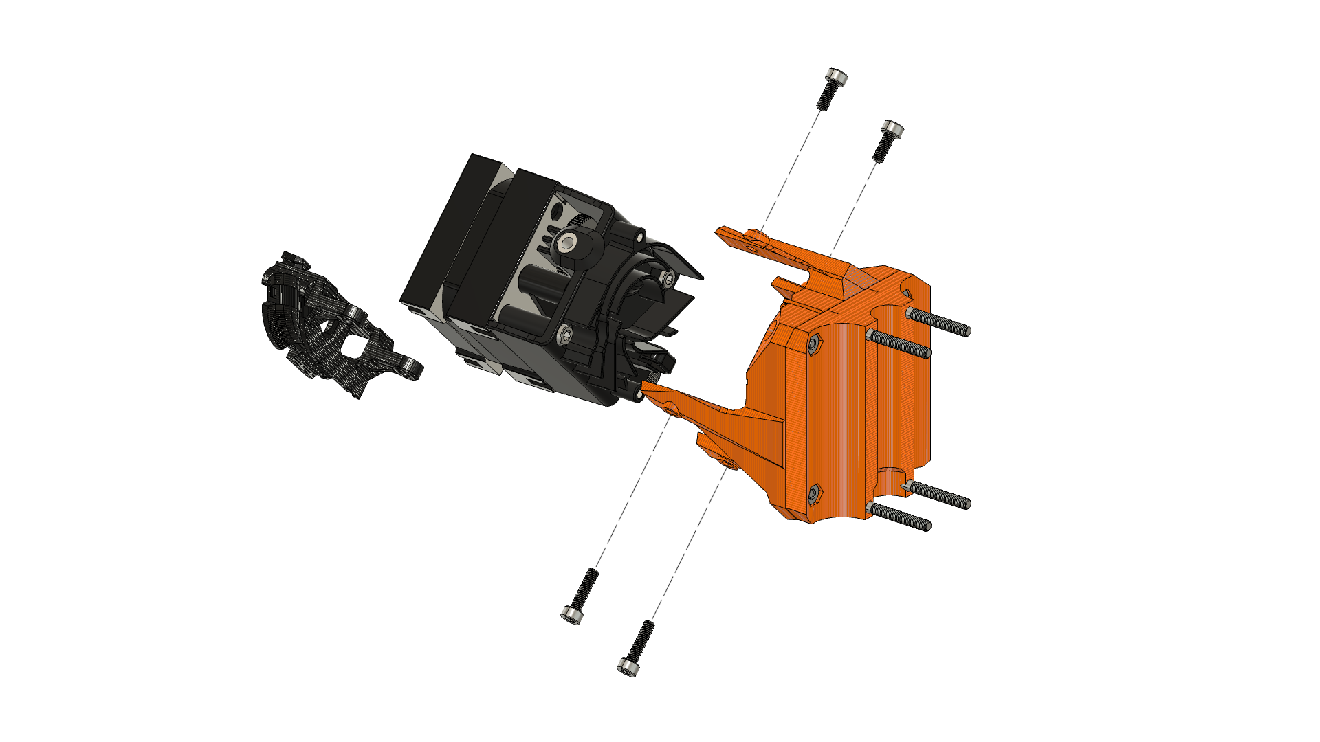 Mini+ Adapter for Hemera Extruder by thirtytwobits Download free STL