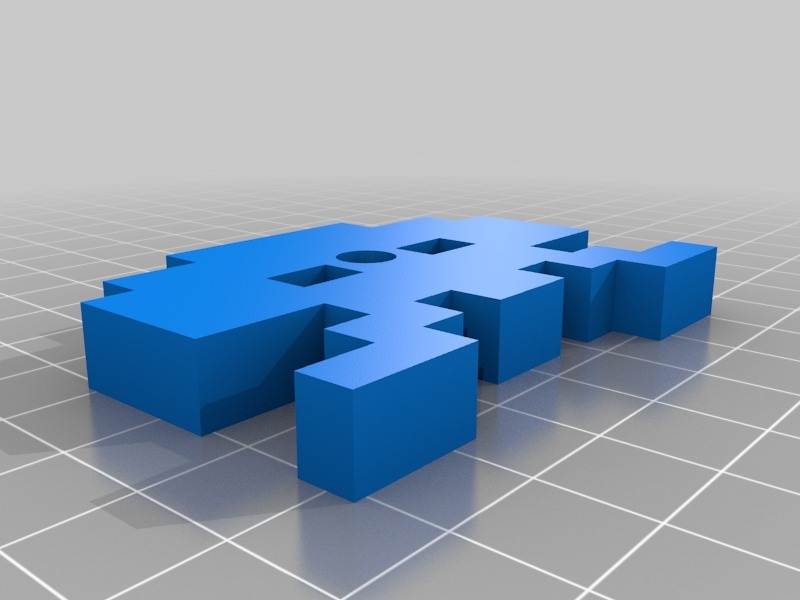 Miniatura 2 do modelo 3D Space Invaders Magnets