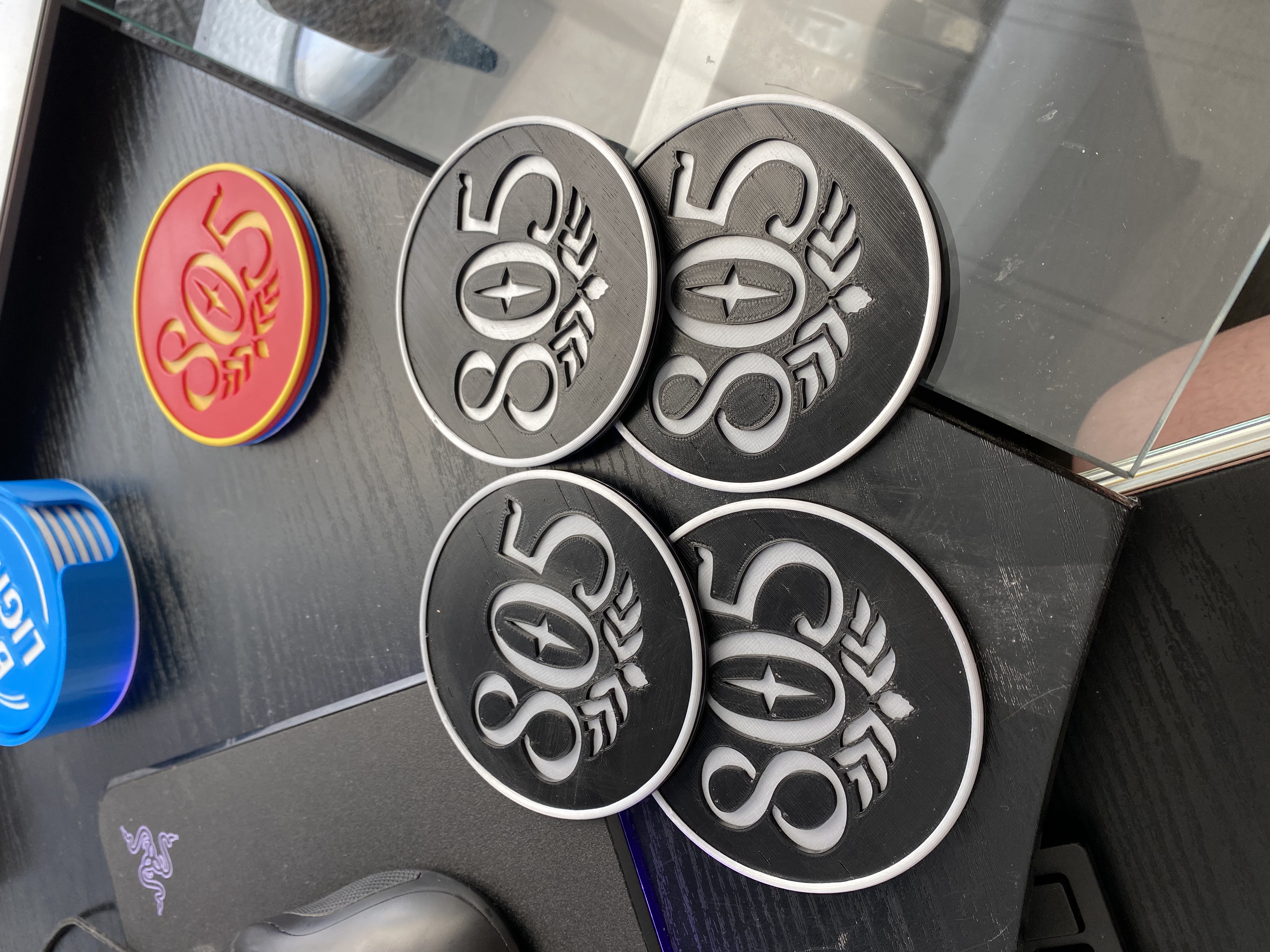 805 bear coaster set
