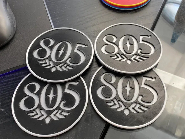 805 bear coaster set