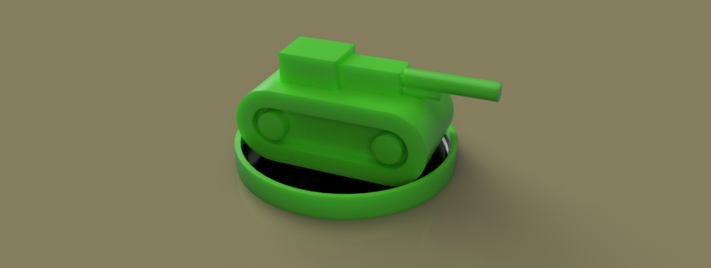Crash Derby Tank Pawn – Risk‑Inspired 3D Printable Game Piece