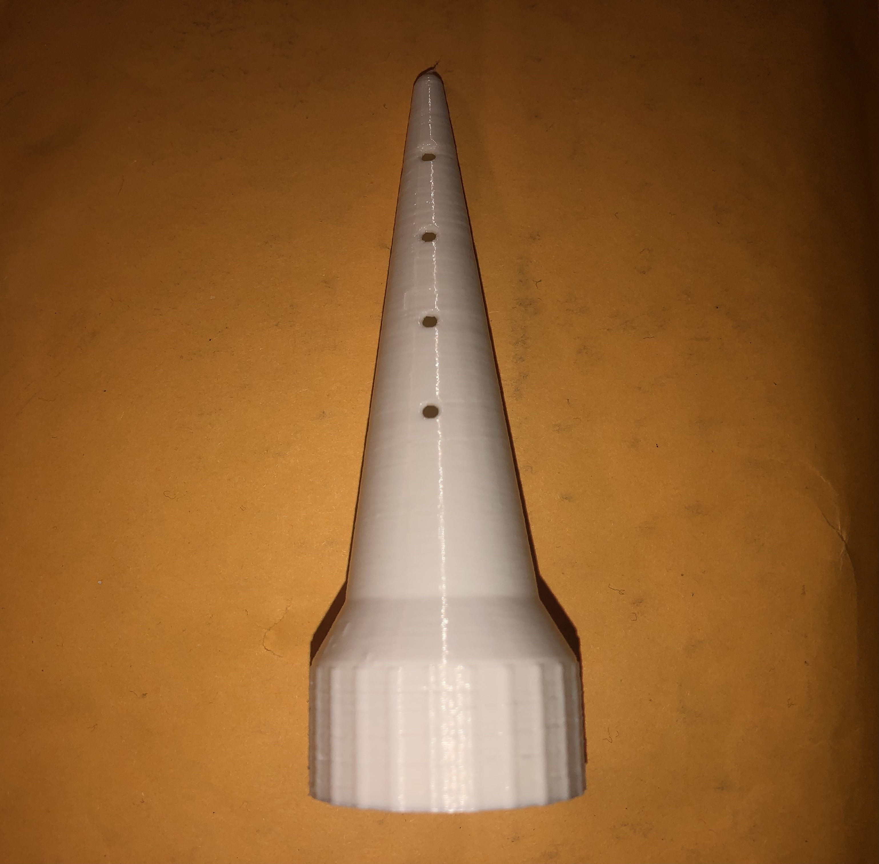 PET Bottle watering spike (Supportless).  Prints in under 2 hours...