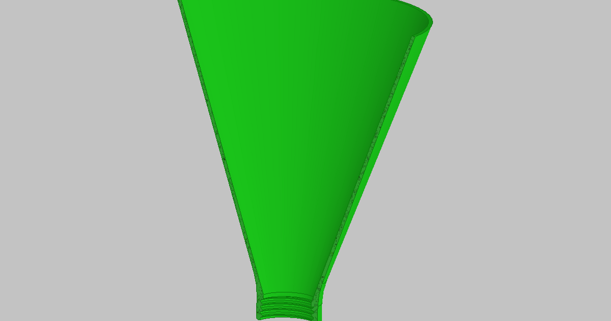 PET Bottle Funnel by 3DPrintNovesia Download free STL model