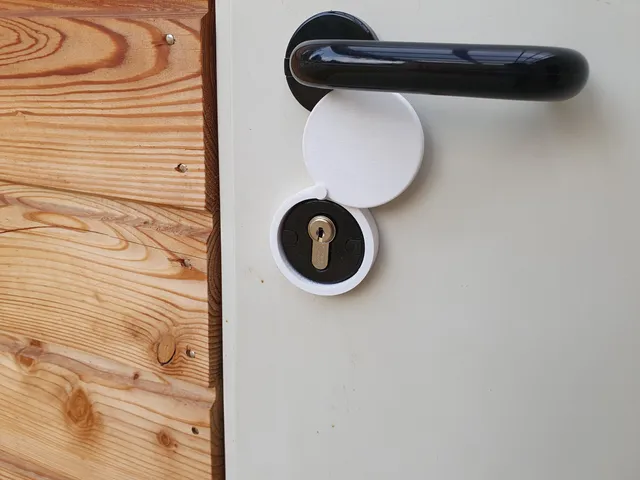 Keyhole lid