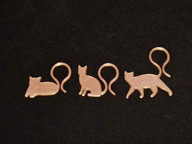 Wine glass clips - Cats!