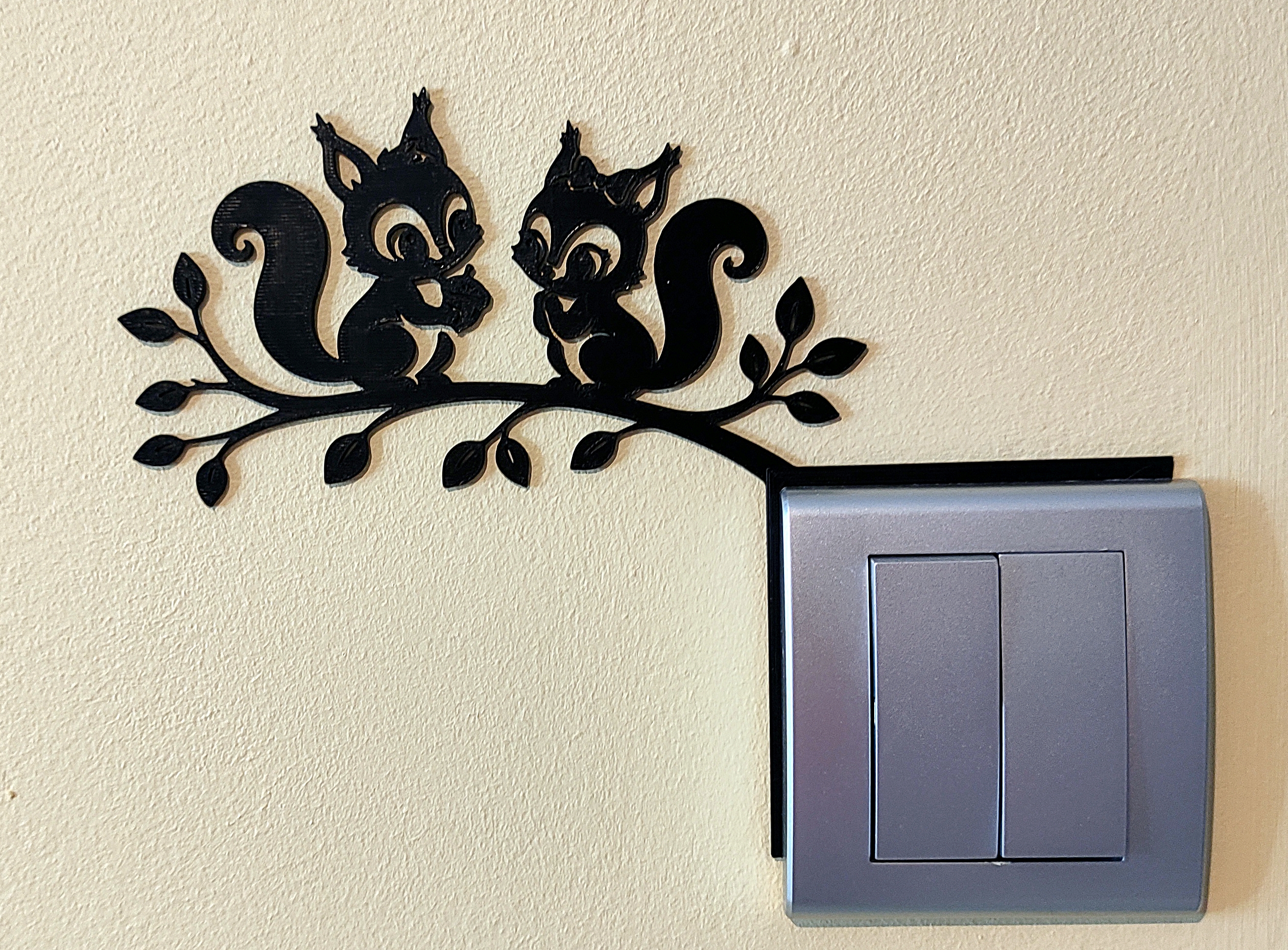 Light Switch Decoration – Squirrel 1