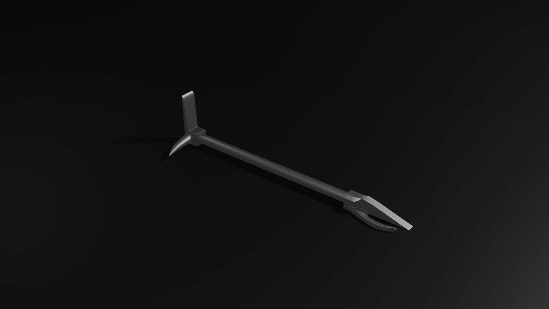 Halligan Tool Firefighter 3D model