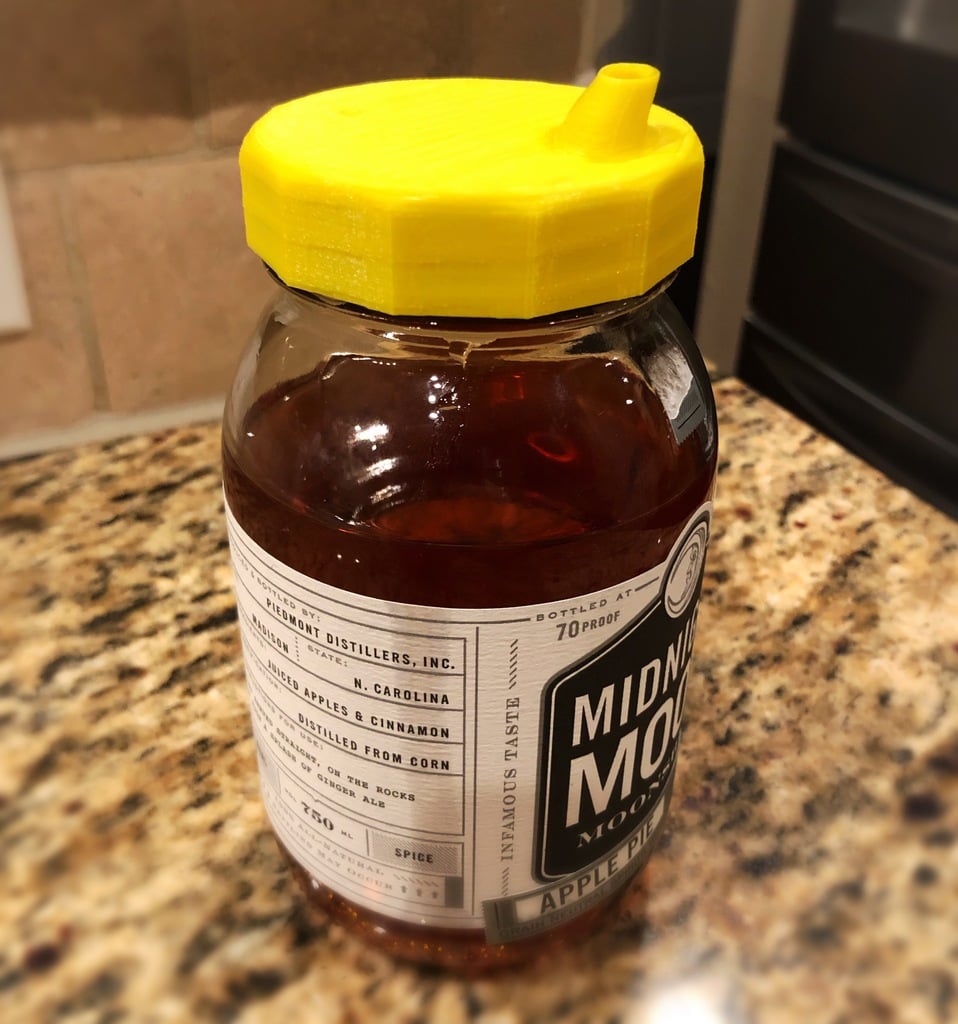 Canning Jar Lid with Pouring Spout