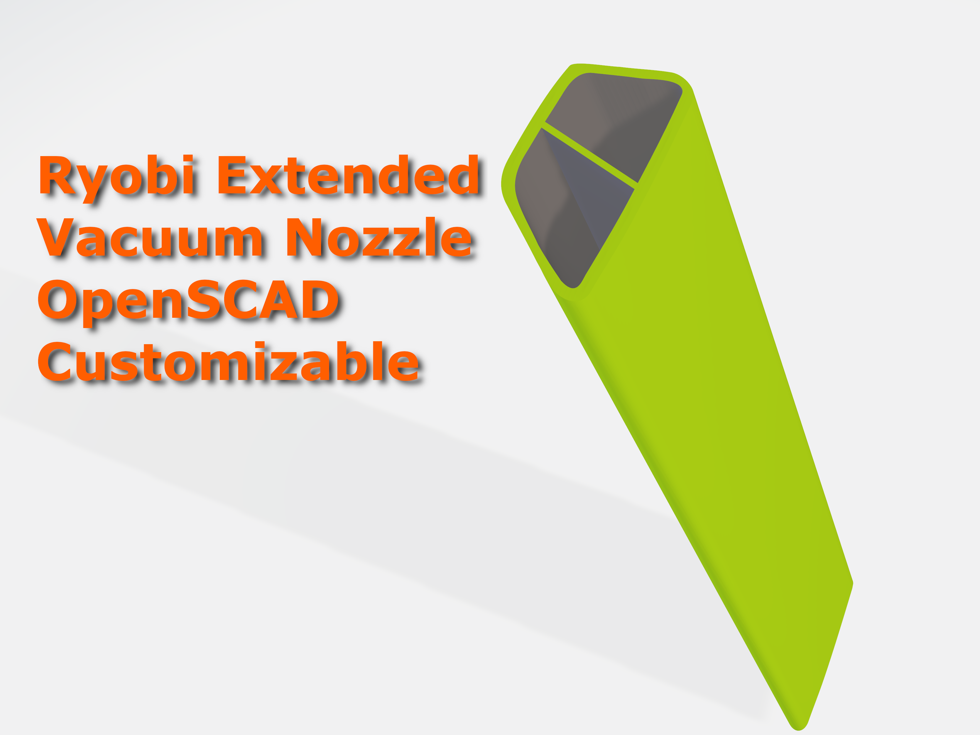 Ryobi Extended Vacuum Nozzle Customizable (Model P7131)