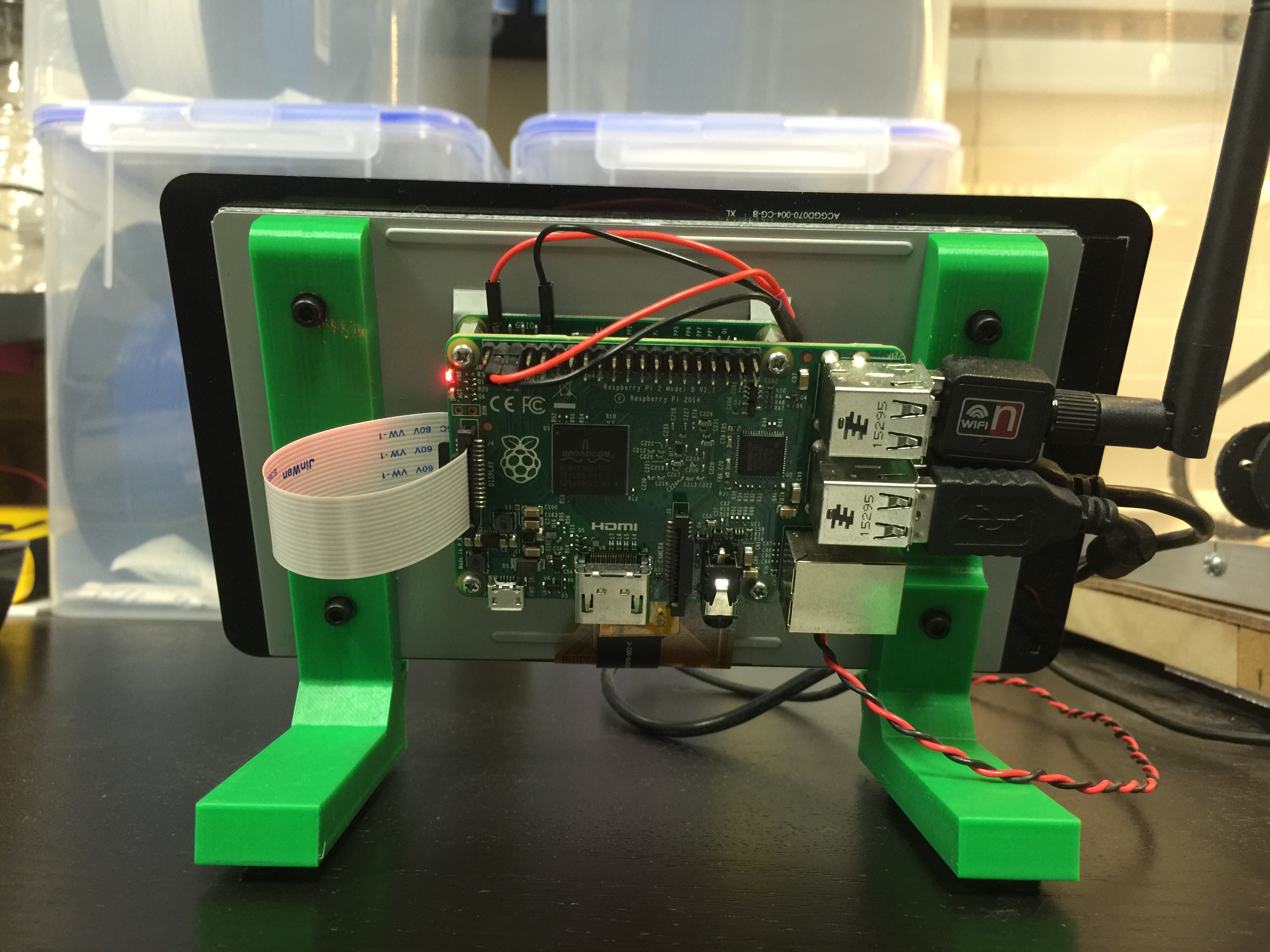 Miniatura 3 do modelo 3D Raspberry Pi Touchscreen Stand