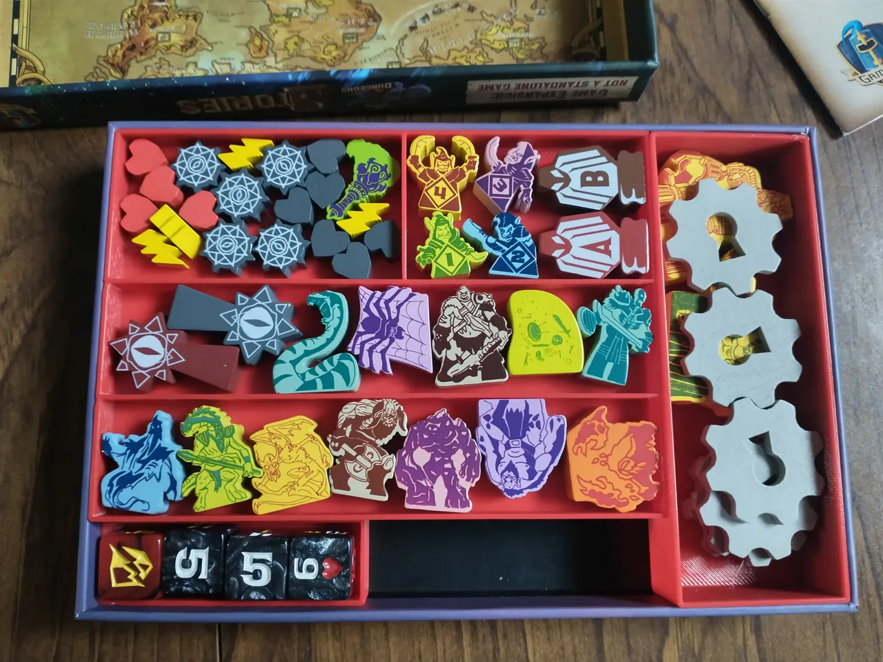 Tiny Epic Dungeons and Expansions Organizer by The Cyberpunk Raven |  Download free STL model | Printables.com